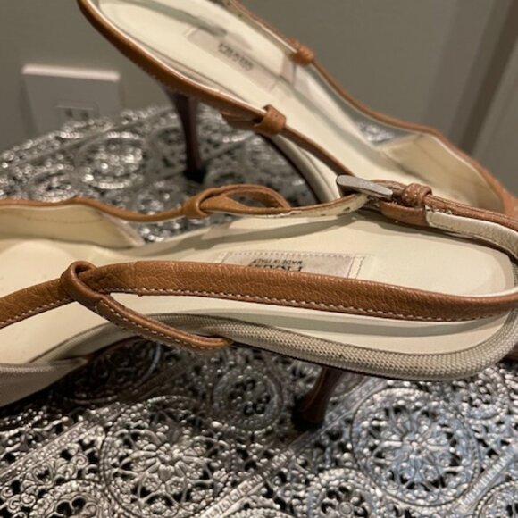 Prada Slingback Kitten Heel Pointed Toe 36.5 EU - Picture 5 of 9
